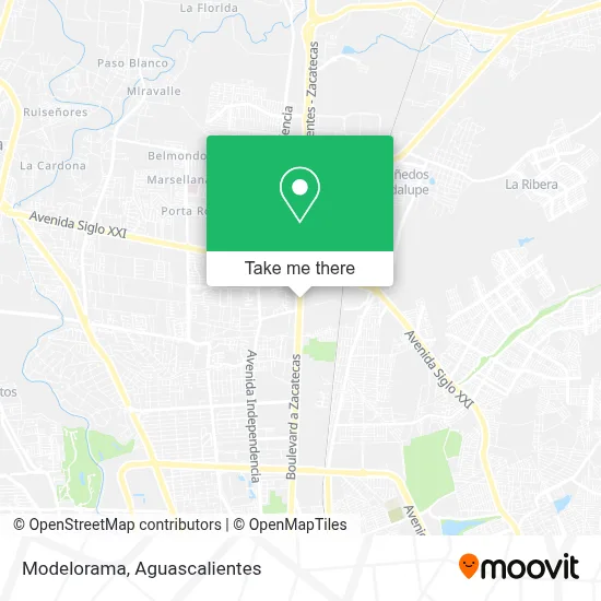 Modelorama map