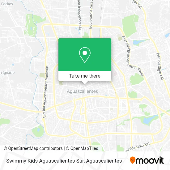Swimmy Kids Aguascalientes Sur map