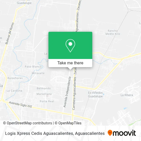 Logis Xpress Cedis Aguascalientes map
