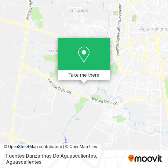 Fuentes Danzarinas De Aguascalientes map