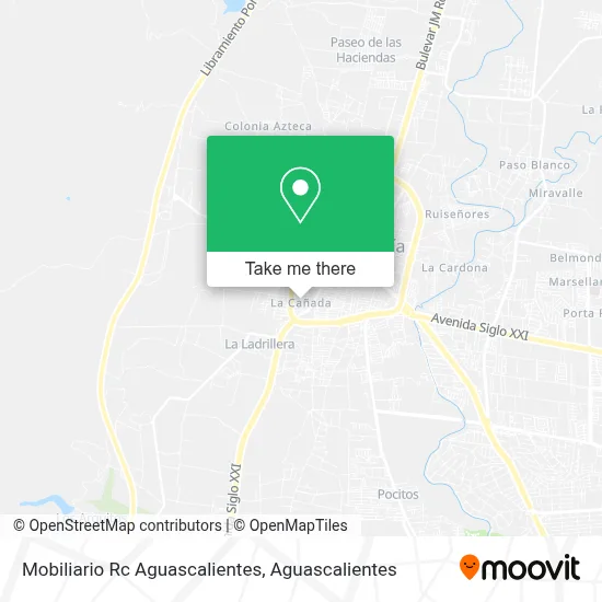 Mobiliario Rc Aguascalientes map