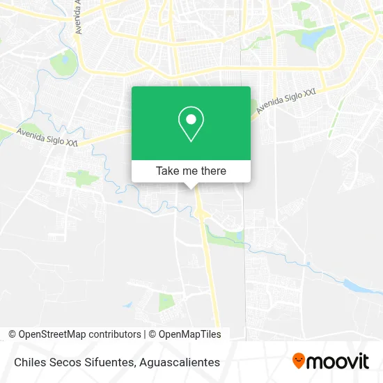 Chiles Secos Sifuentes map