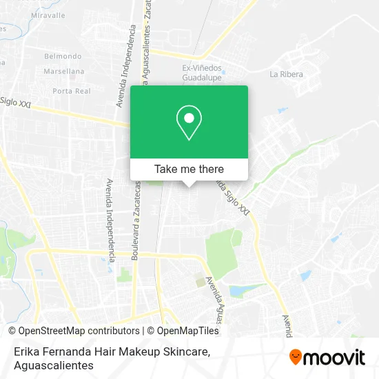 Erika Fernanda Hair  Makeup Skincare map