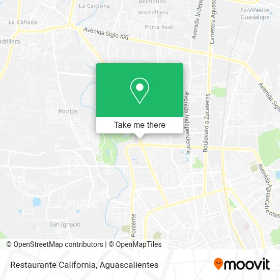 Restaurante California map