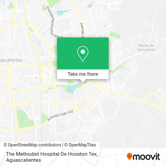 The Methodist Hospital De Houston Tex map