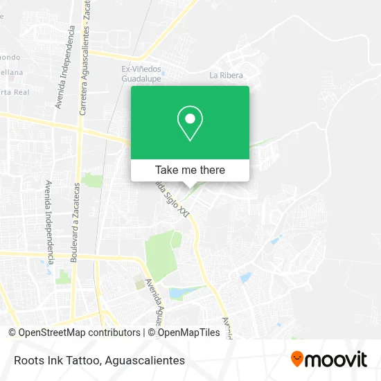 Roots Ink Tattoo map