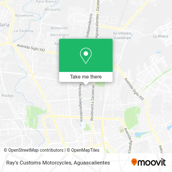 Ray's Customs Motorcycles map