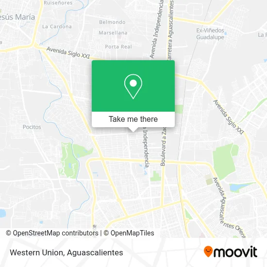 Western Union map