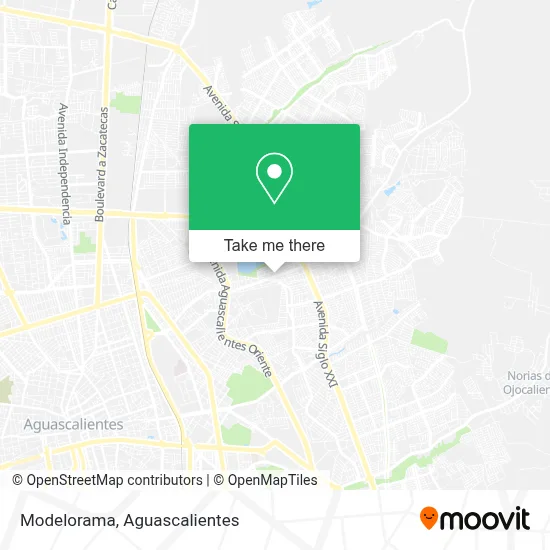 Modelorama map