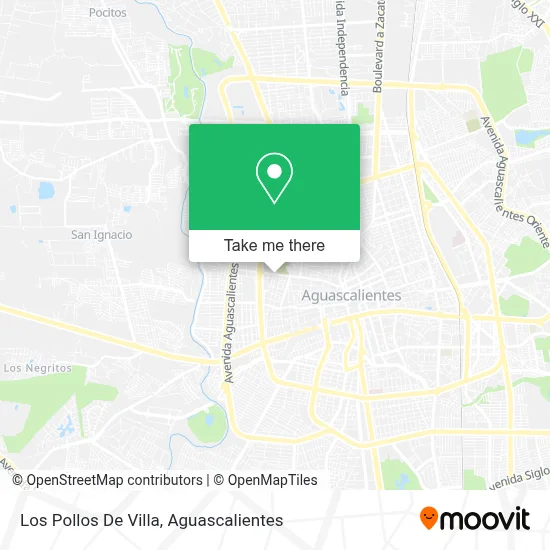 Los Pollos De Villa map