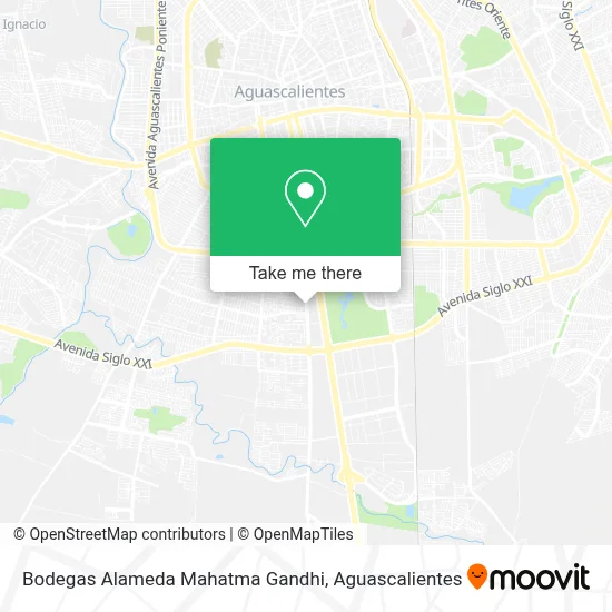 Bodegas Alameda Mahatma Gandhi map