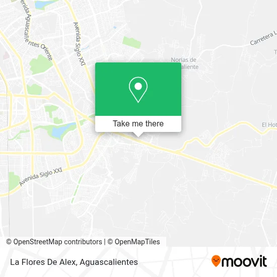 La Flores De Alex map