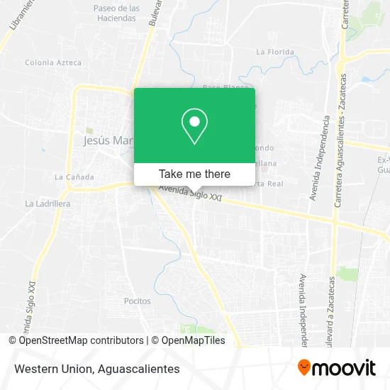 Western Union map