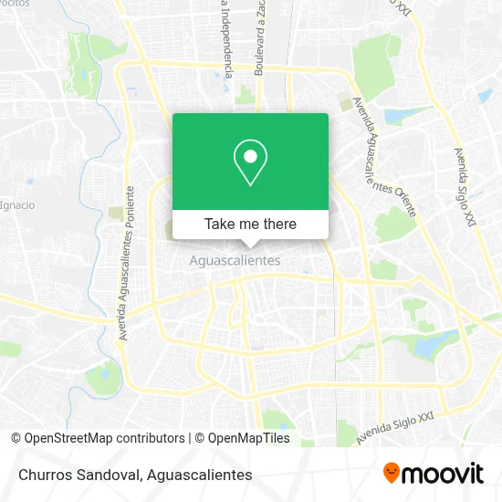 Churros Sandoval map