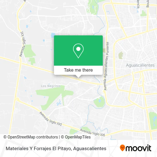 Materiales Y Forrajes El Pitayo map