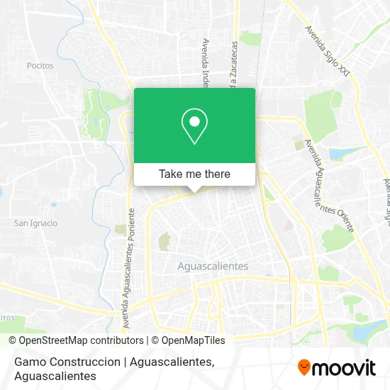 Gamo Construccion | Aguascalientes map