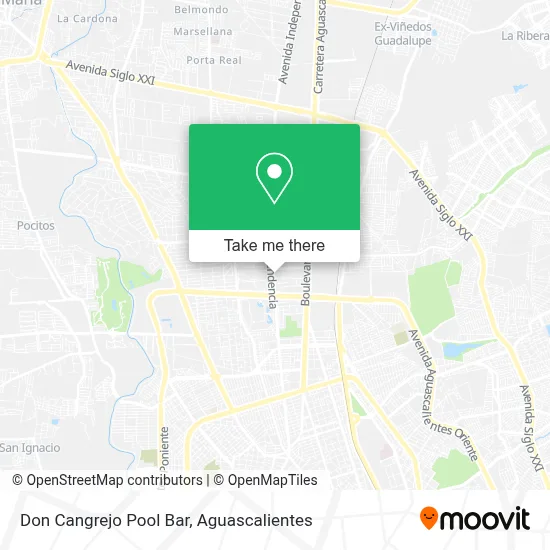 Don Cangrejo Pool Bar map