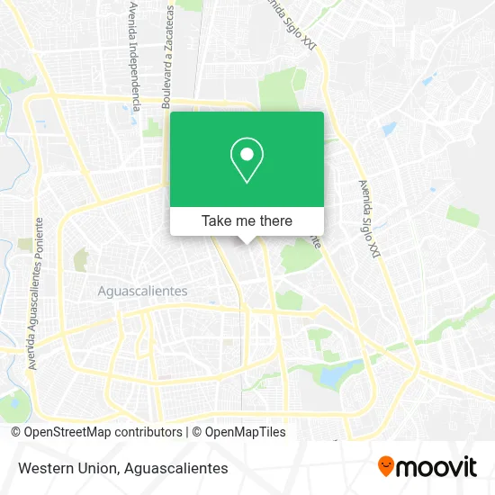 Western Union map