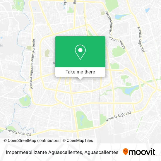 Impermeabilizante Aguascalientes map