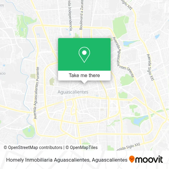Homely Inmobiliaria Aguascalientes map