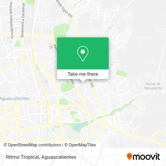 Ritmo Tropical map
