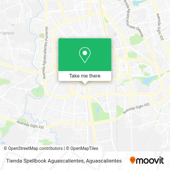 Tienda Spellbook Aguascalientes map