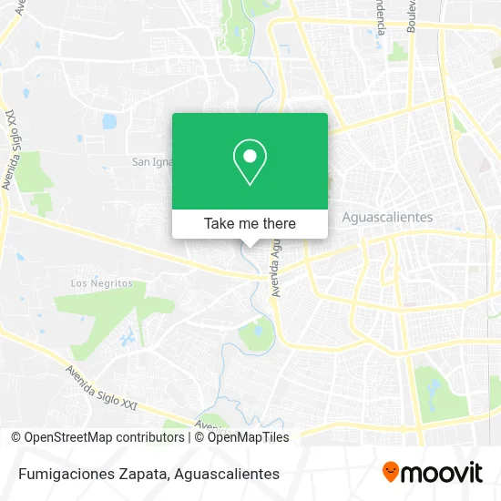 Fumigaciones Zapata map