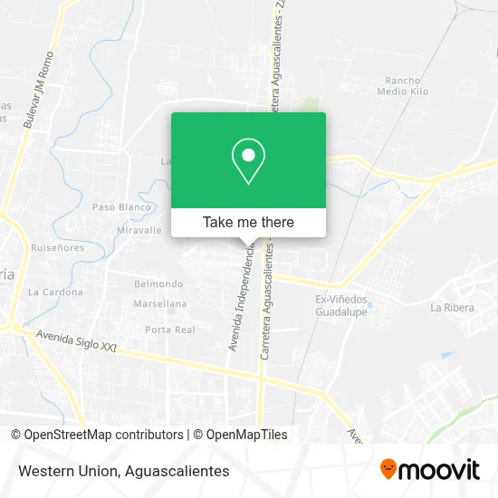 Western Union map