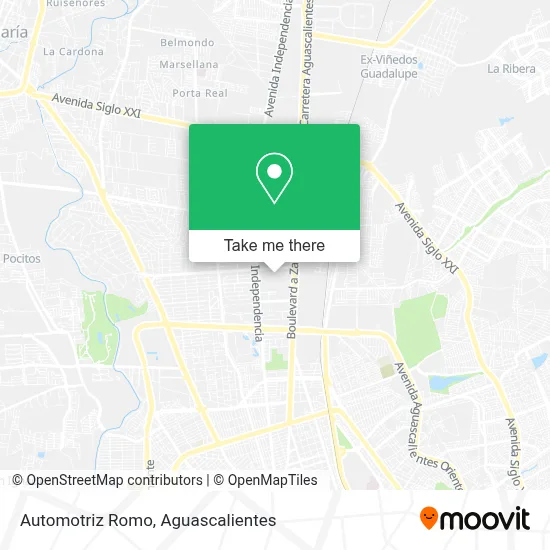 Automotriz Romo map