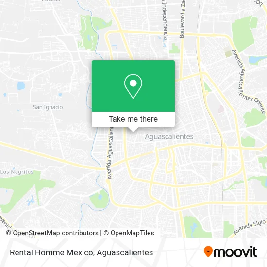 Rental Homme Mexico map