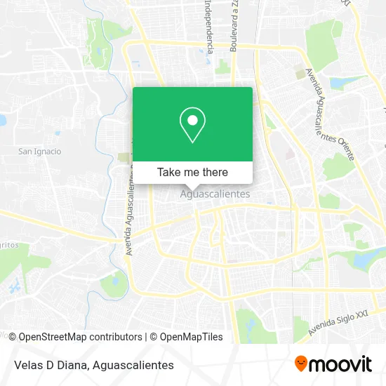 Velas D Diana map