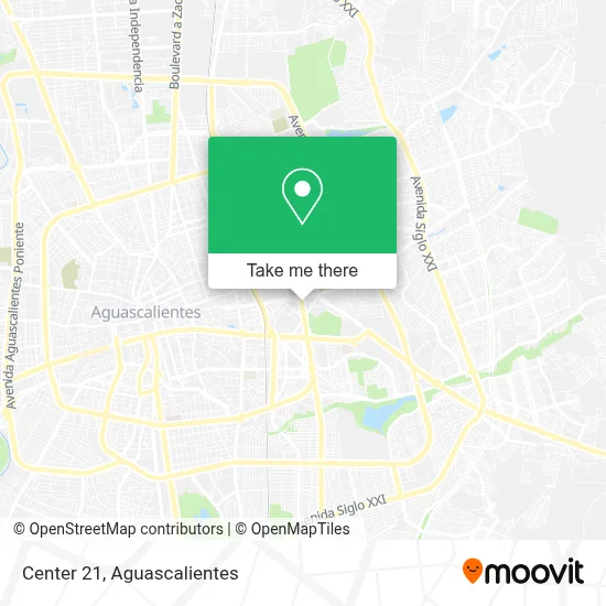 Centro 21 map