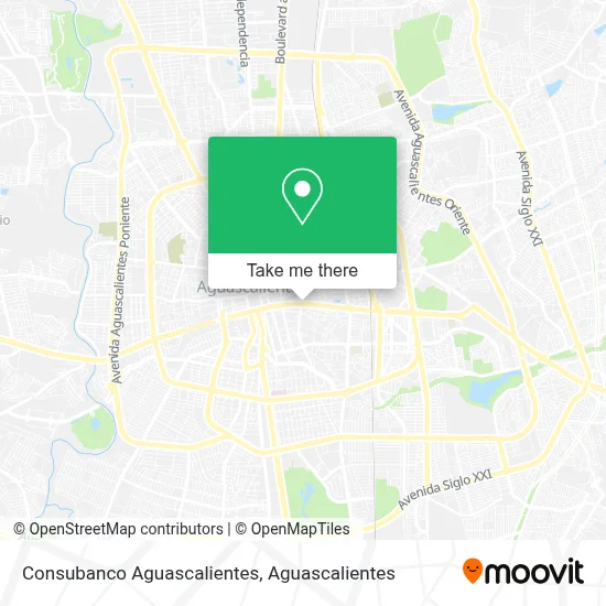 Consubanco Aguascalientes map
