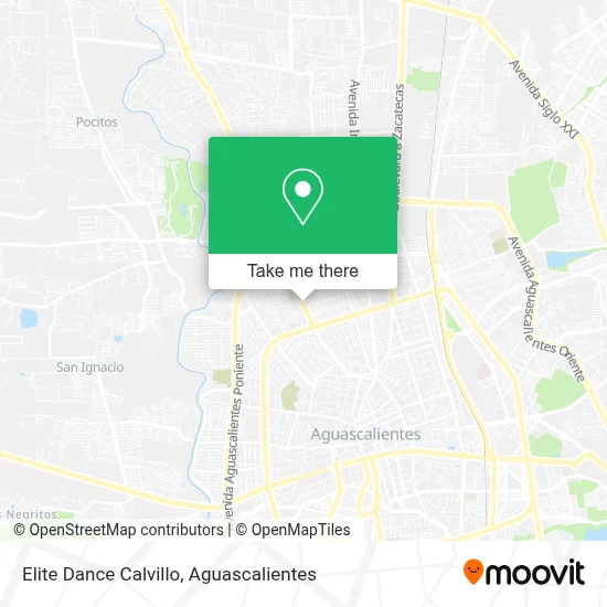 Elite Dance Calvillo map