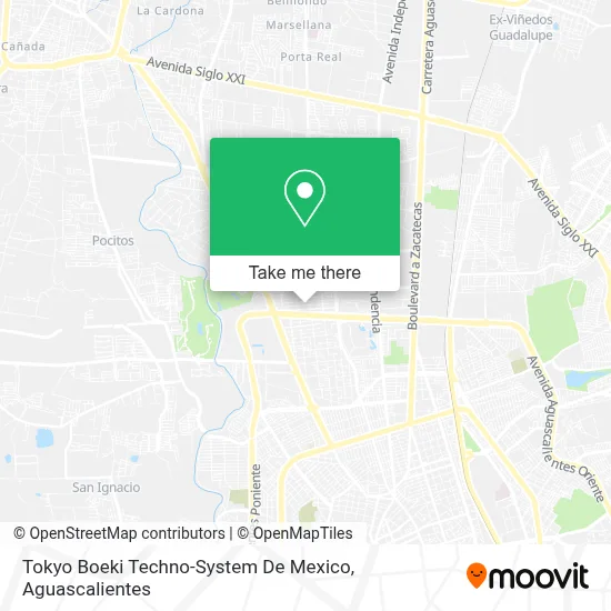 Tokyo Boeki Techno-System De Mexico map