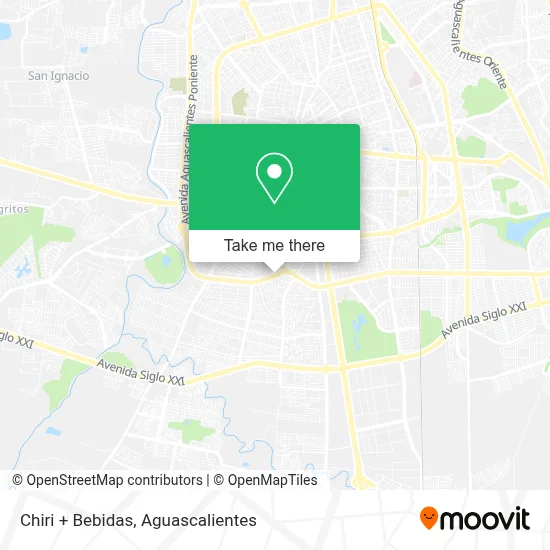 Chiri + Bebidas map
