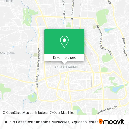 Audio Laser Instrumentos Musicales map