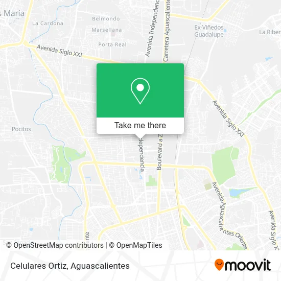 Celulares Ortiz map