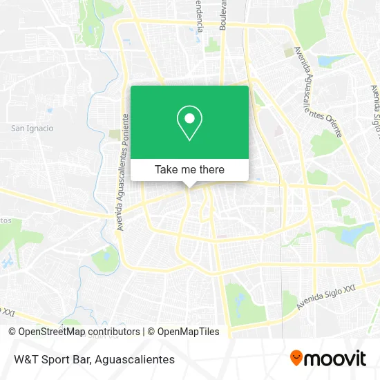 W&T Sport Bar map