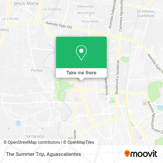 The Summer Trip map