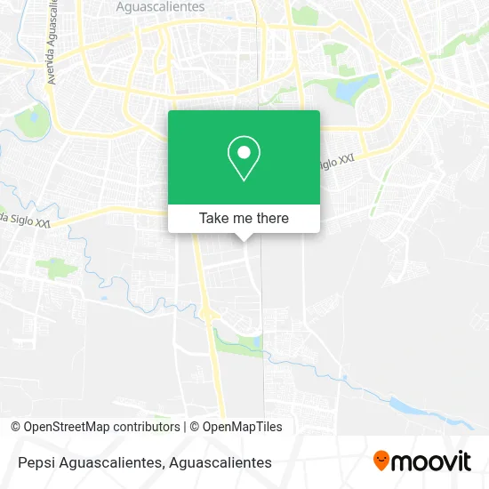 Pepsi Aguascalientes map