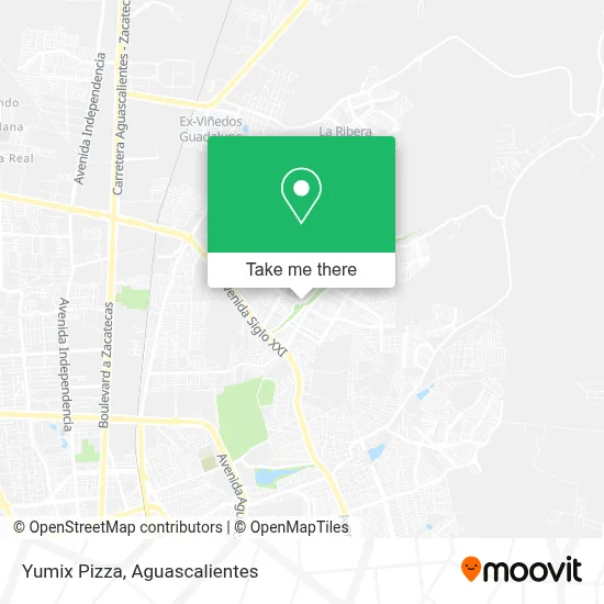 Yumix Pizza map