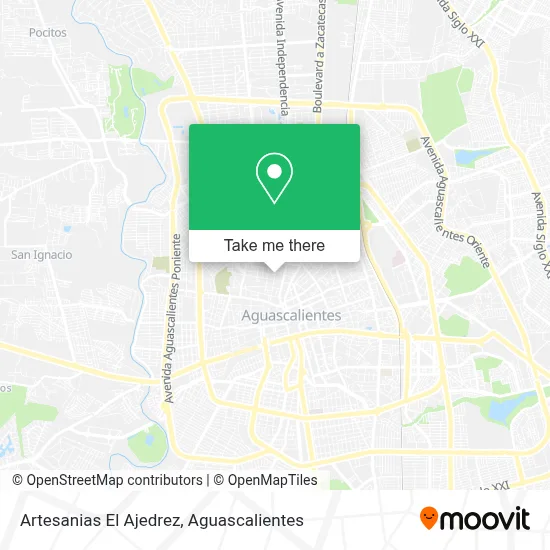 Artesanias El Ajedrez map