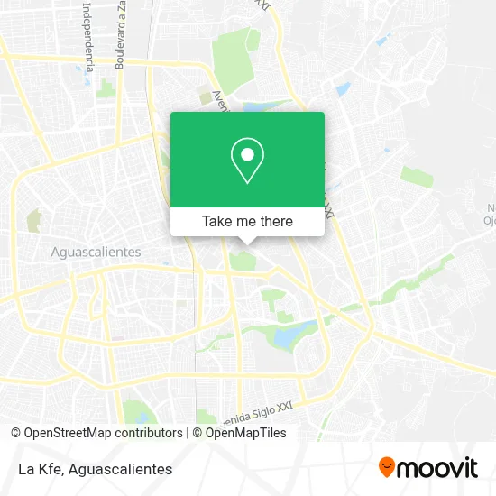 La Kfe map