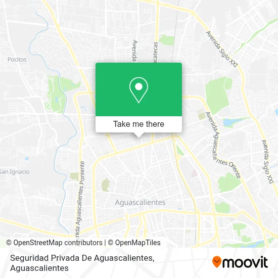 Seguridad Privada De Aguascalientes map