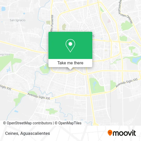 Ceines map