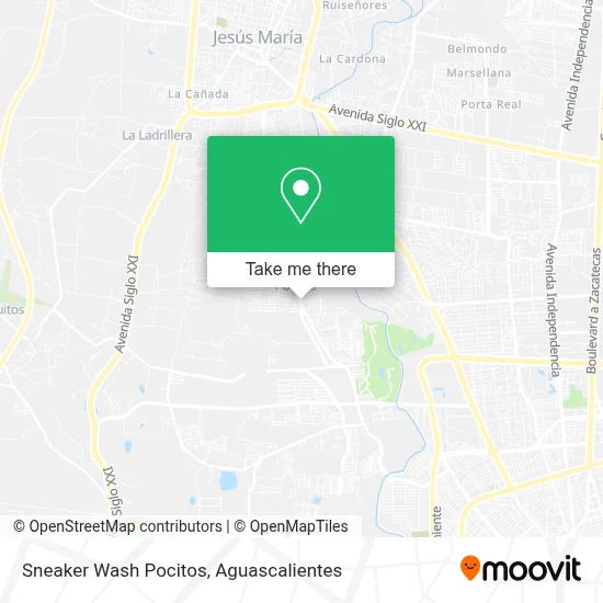 Sneaker Wash Pocitos map