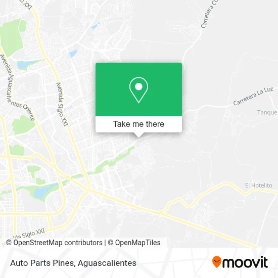 Auto Parts Pines map