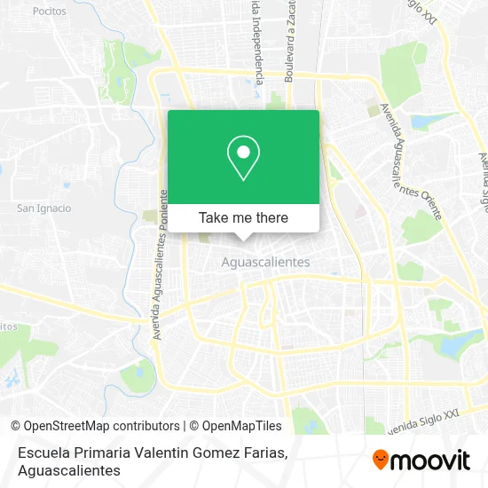 Escuela Primaria Valentin Gomez Farias map