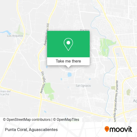 Punta Coral map